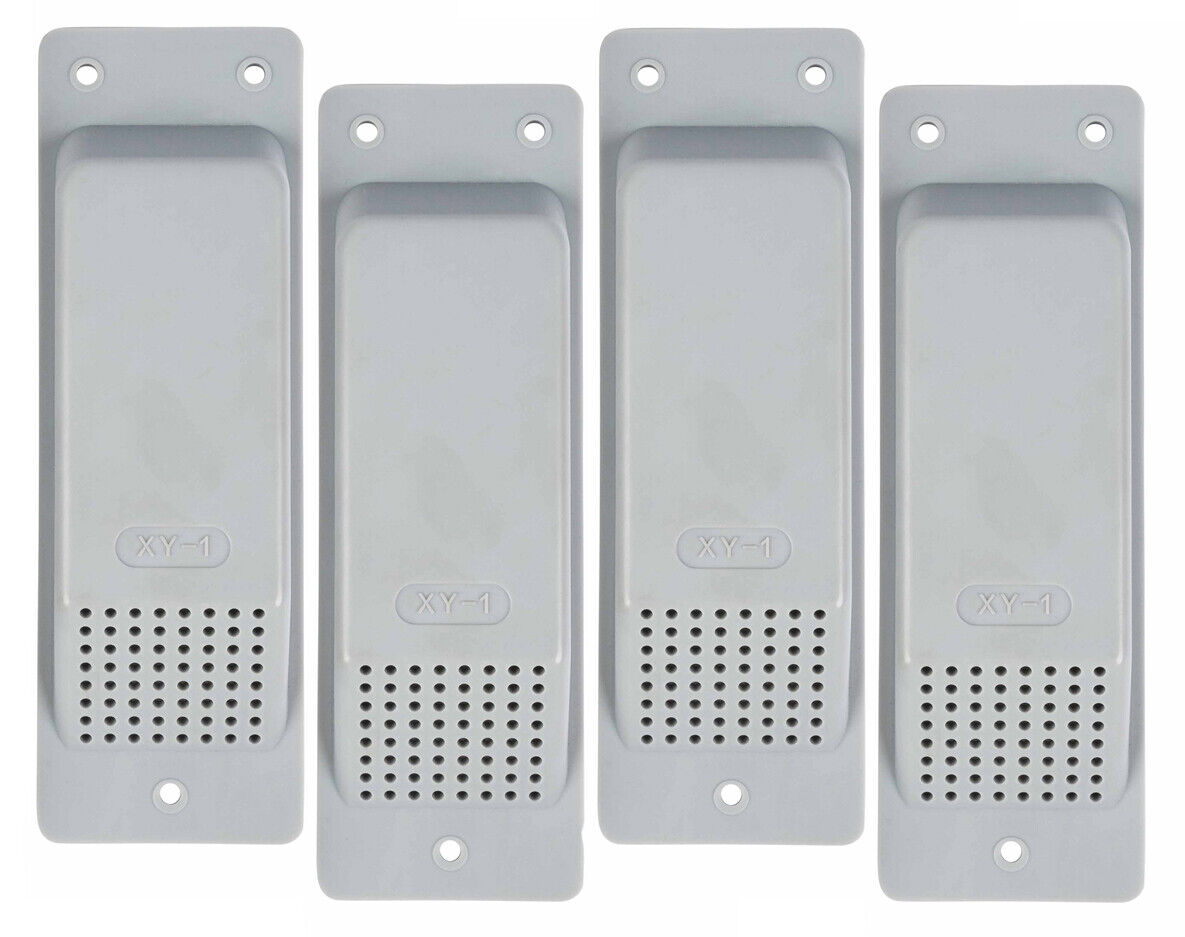 (4 Pack) Shipping Container Air Vent, Cross Flow Ventilation - Light Grey
