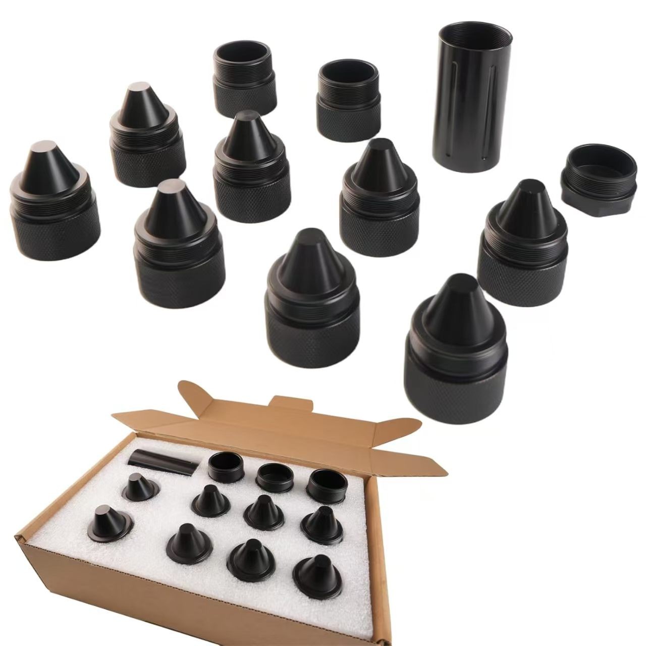 For Any 1.375''X24 Cone Shaped Parts Alloy Replacemet Sealed End Cap Aluminum