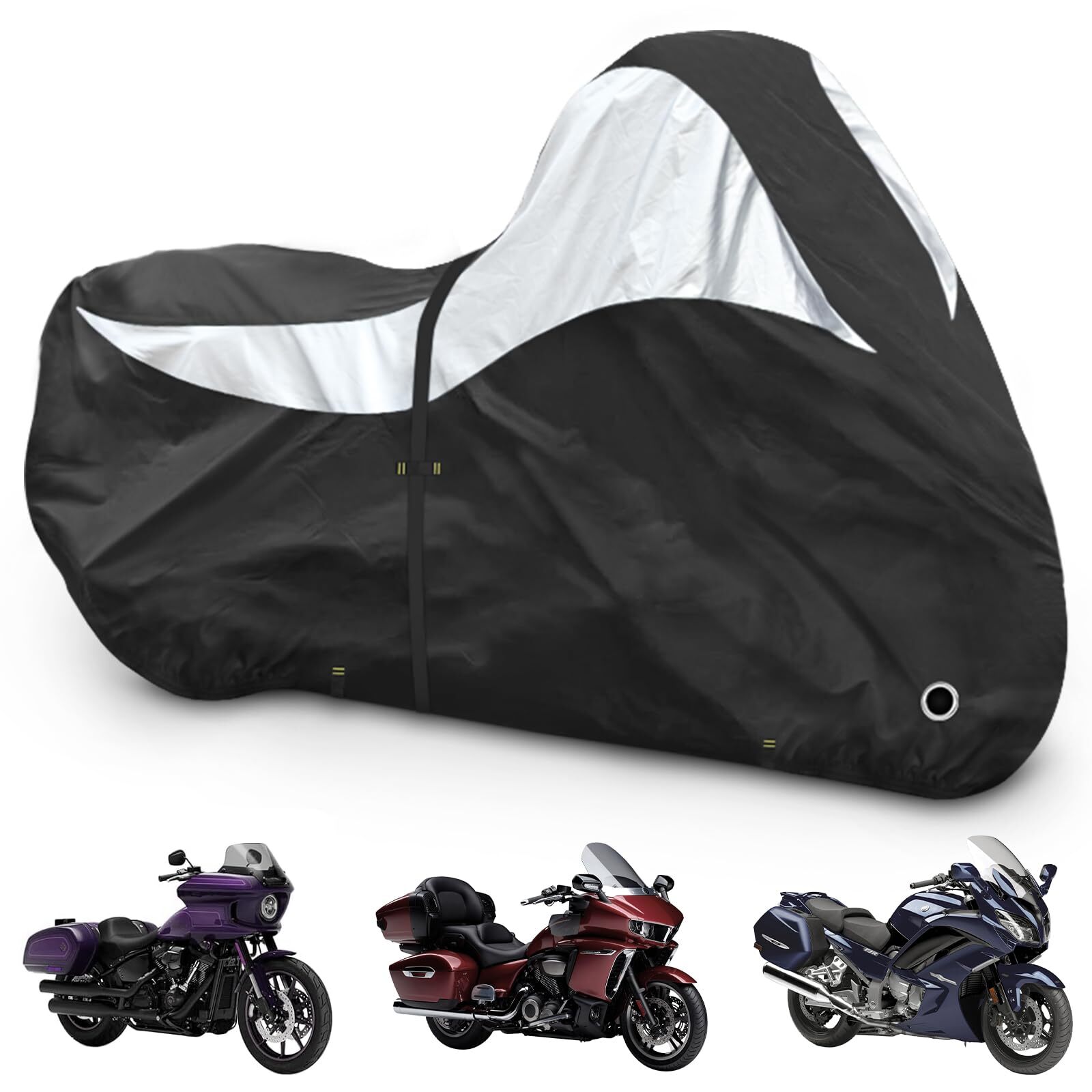 600D Motorcycle Cover, Heavy Duty Waterproof Motorcycle Covers Outdoor Storage 600D Motorcycle Cover, Heavy Duty Waterproof Motorcycle Covers Outdoor Storage