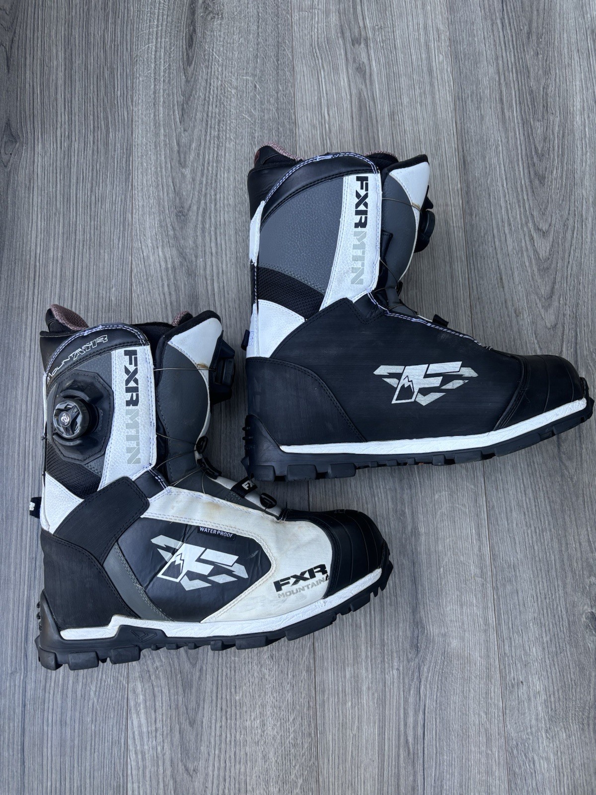 FXR Men’s Focus Dual Boa Tactic Focus Boots Pre Owned Good Condition White Black