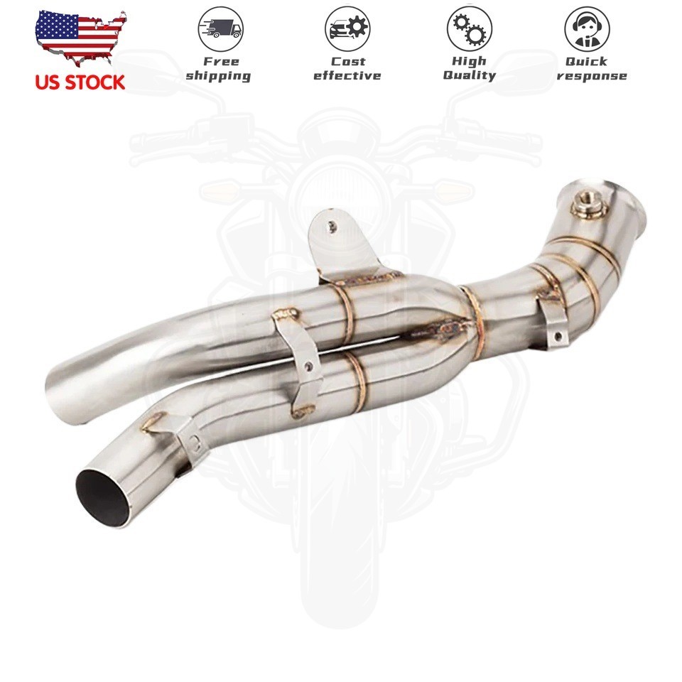 For 09-14 Yamaha YZF-R1 Stainless Steel Exhaust Pipe Direct Fit Replacement