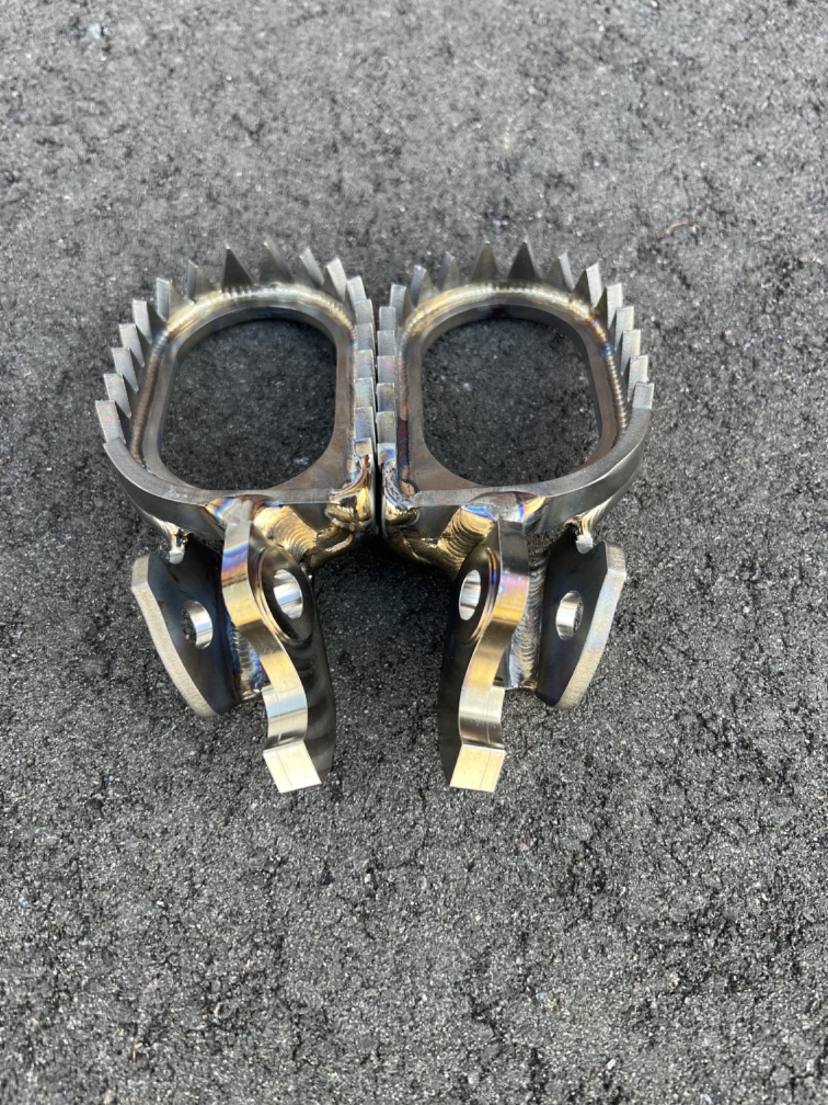 NEW 24-26 Triumph TF250X & TF450X Titanium Footpeg Foot Pegs TI Set TF 250X