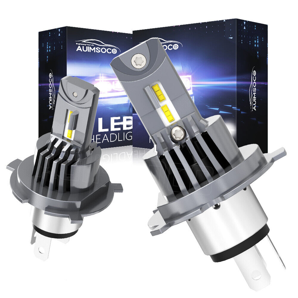 H4 9003 LED Headlight Bulbs High/Low Beam Conversion Kit 6500K Canbus 2pcs