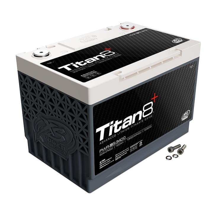 XS POWER TITAN 8 PWR-S5-3400 LITHIUM TITANATE BATTERY 12V BCI GROUP 34 5000 WATT