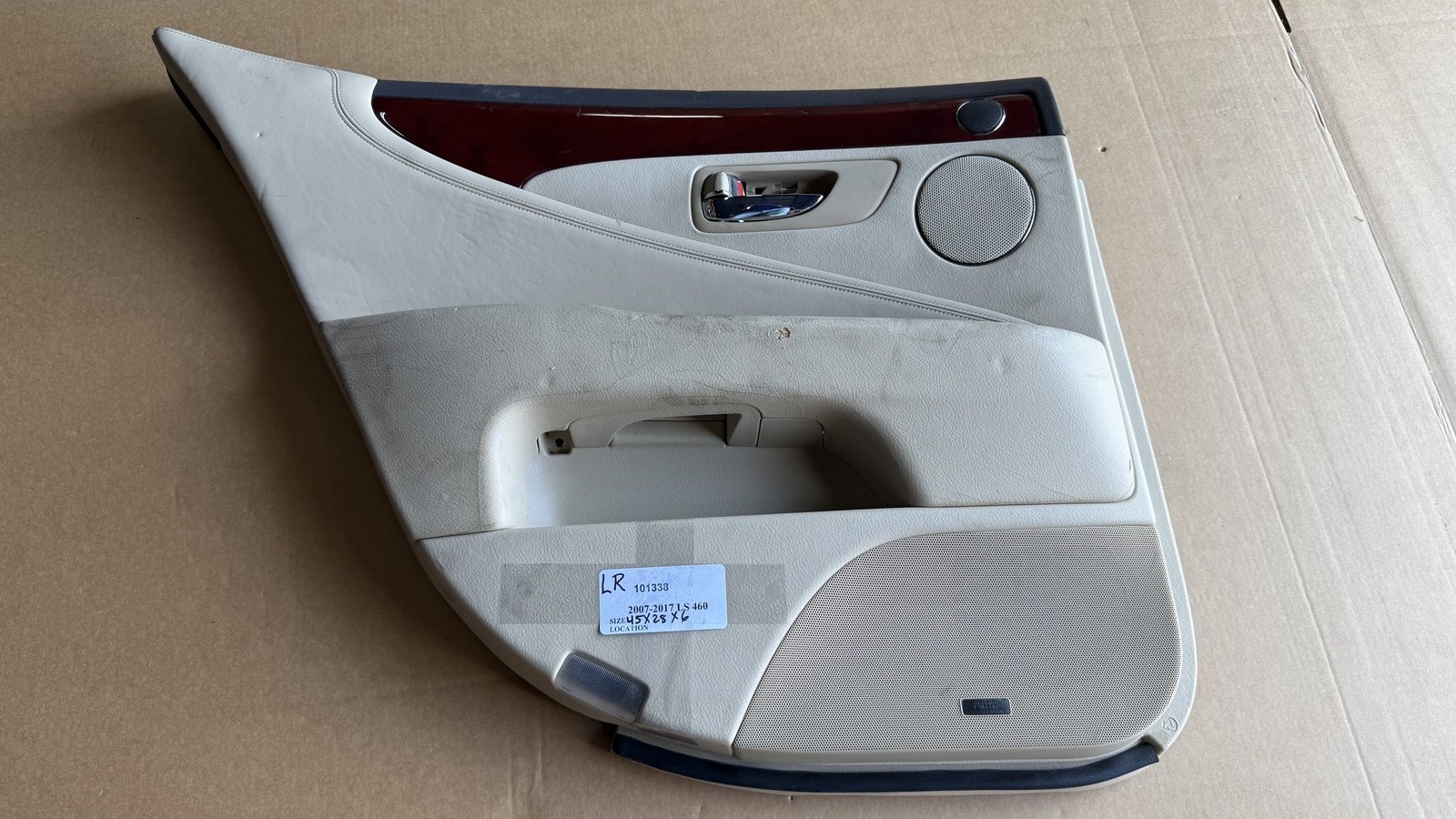 2007-2009 Lexus LS460 Wood Grain Door Trim Panel Rear Left 67640-50E01-A3 OEM 2007-2009 Lexus LS460 Wood Grain Door Trim Panel Rear Left 67640-50E01-A3 OEM