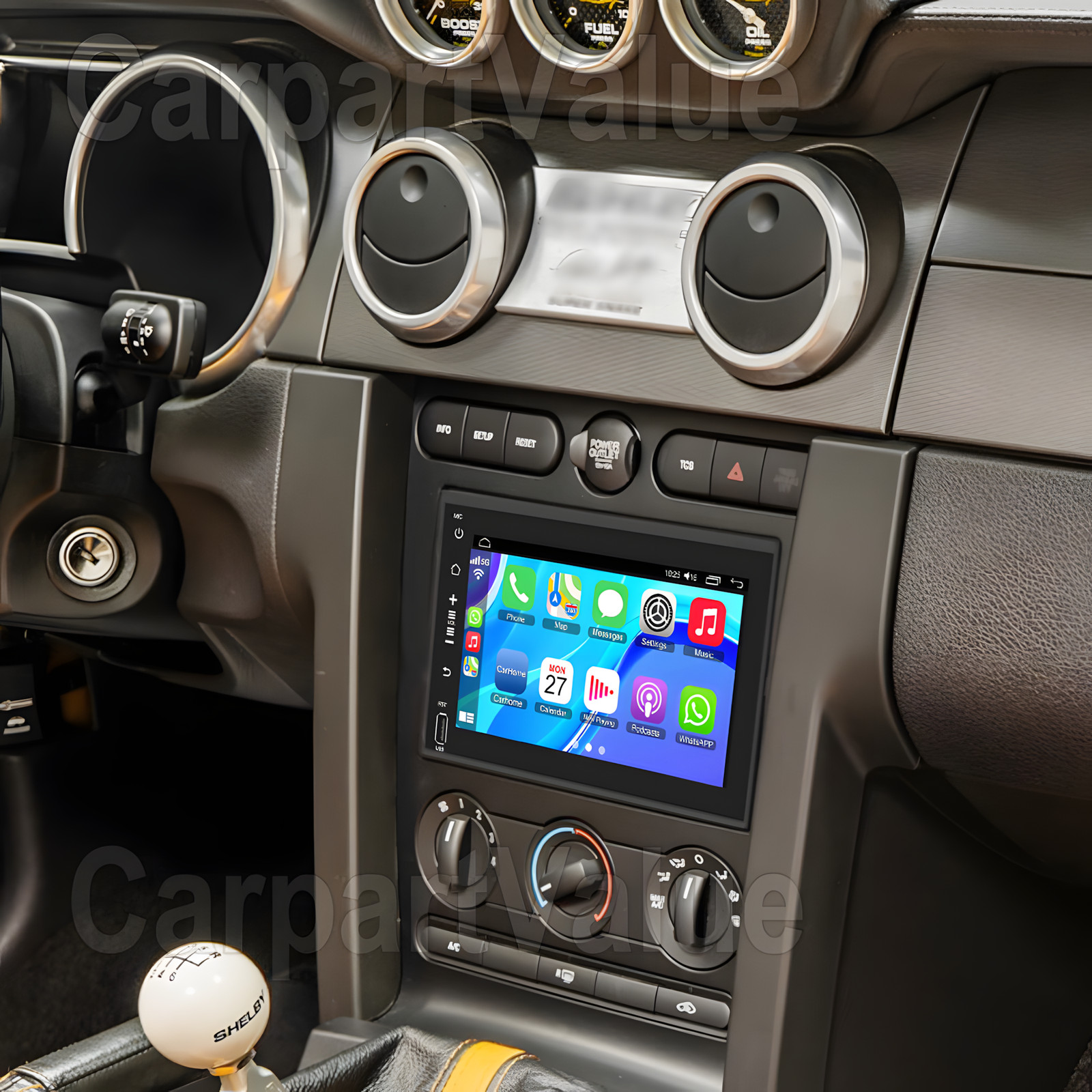 for 2007 2008 2009 Ford Shelby GT500 Android Apple Carplay Car Radio Stereo GPS