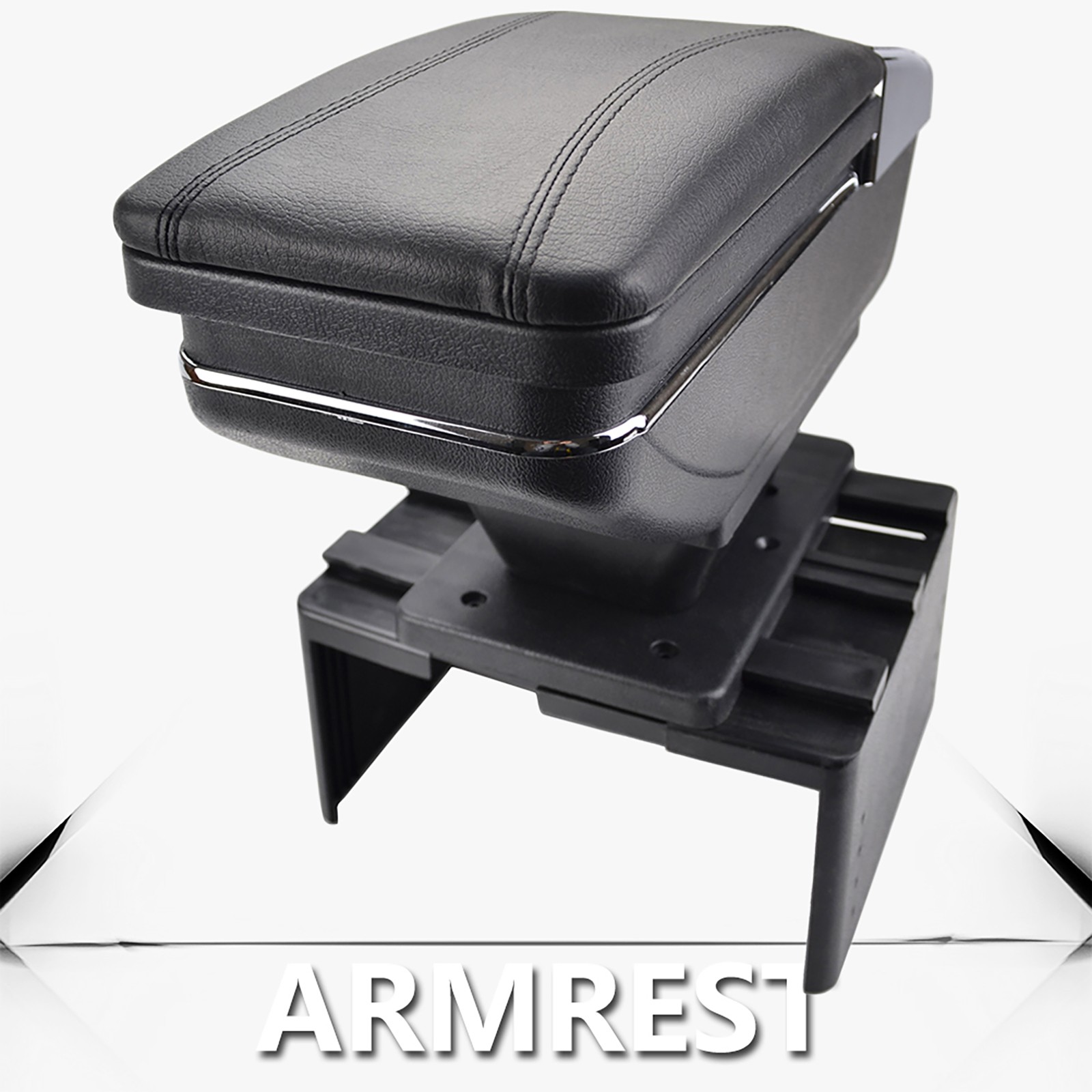 Universal Adjustable Car Center Console Storage Armrest Organizer Box PU Leather Universal Adjustable Car Center Console Storage Armrest Organizer Box PU Leather