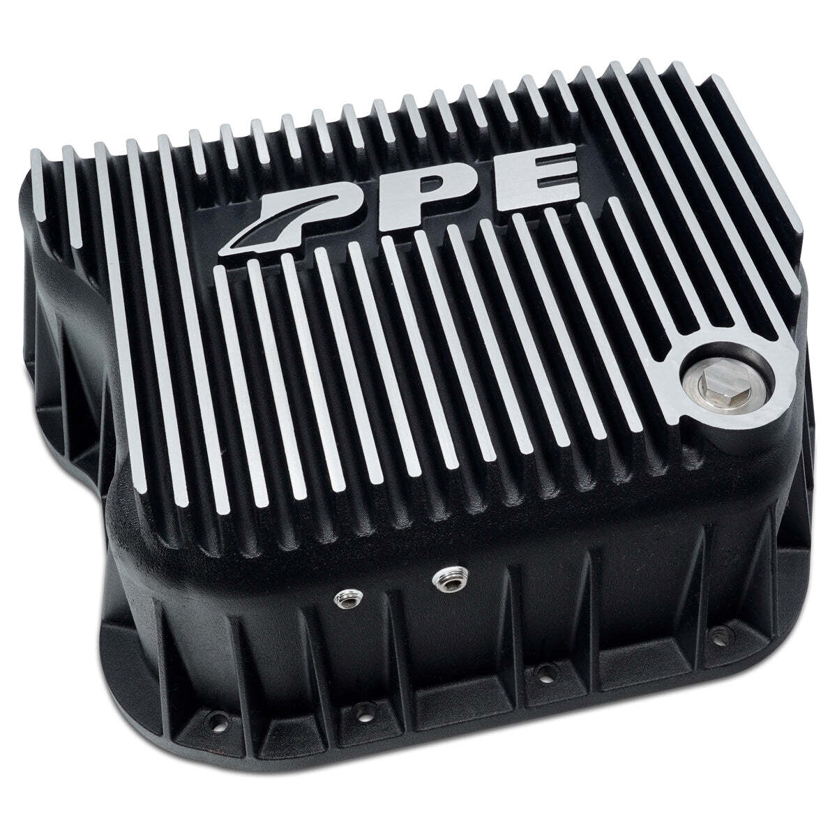 PPE Heavy Duty DEEP Aluminum Transmission Pan For 90-09 Dodge Ram 5.9L - Brushed