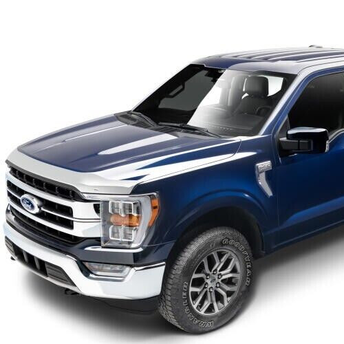 Chrome Aeroskin Hood Protector Bug Shield Deflector for 21-2026 Ford F150 Truck