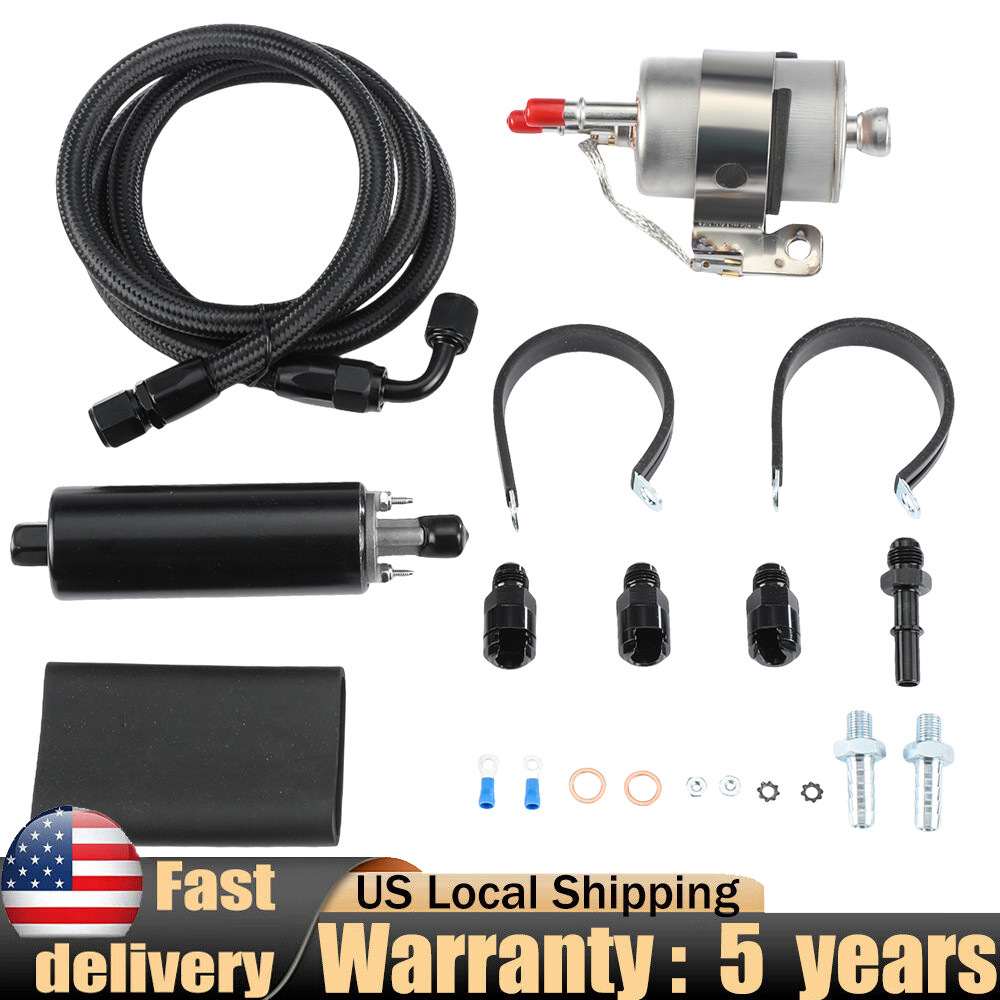 255LPH Inline For Chevy LS Swap High Pressure EFI Fuel Pump w/Install Kit GSL392