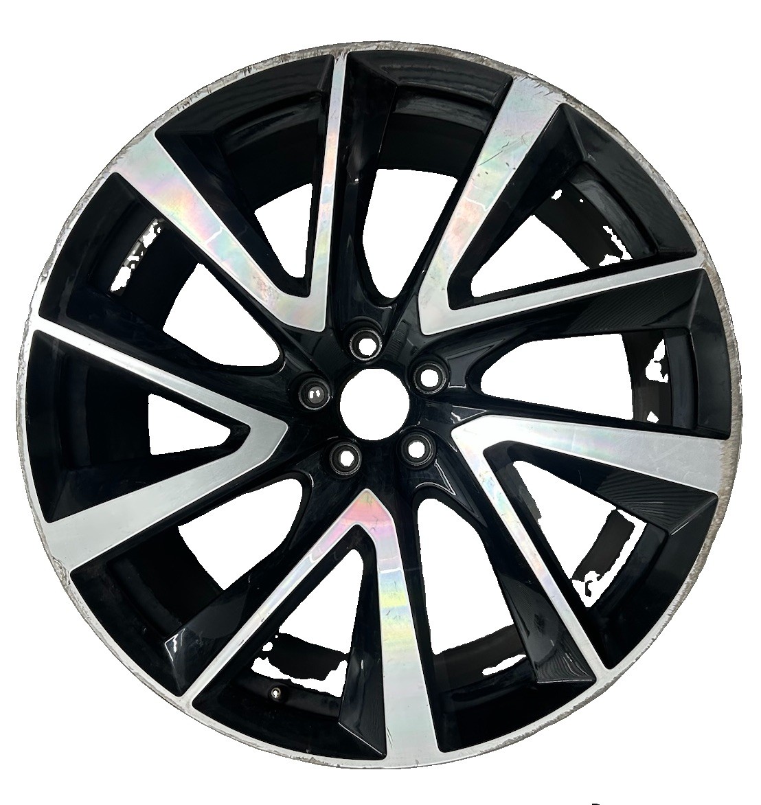 21 Inch OEM Wheel Rim 21” Volvo XC90 21x9 Black Machined Stock Factory OEM 70452