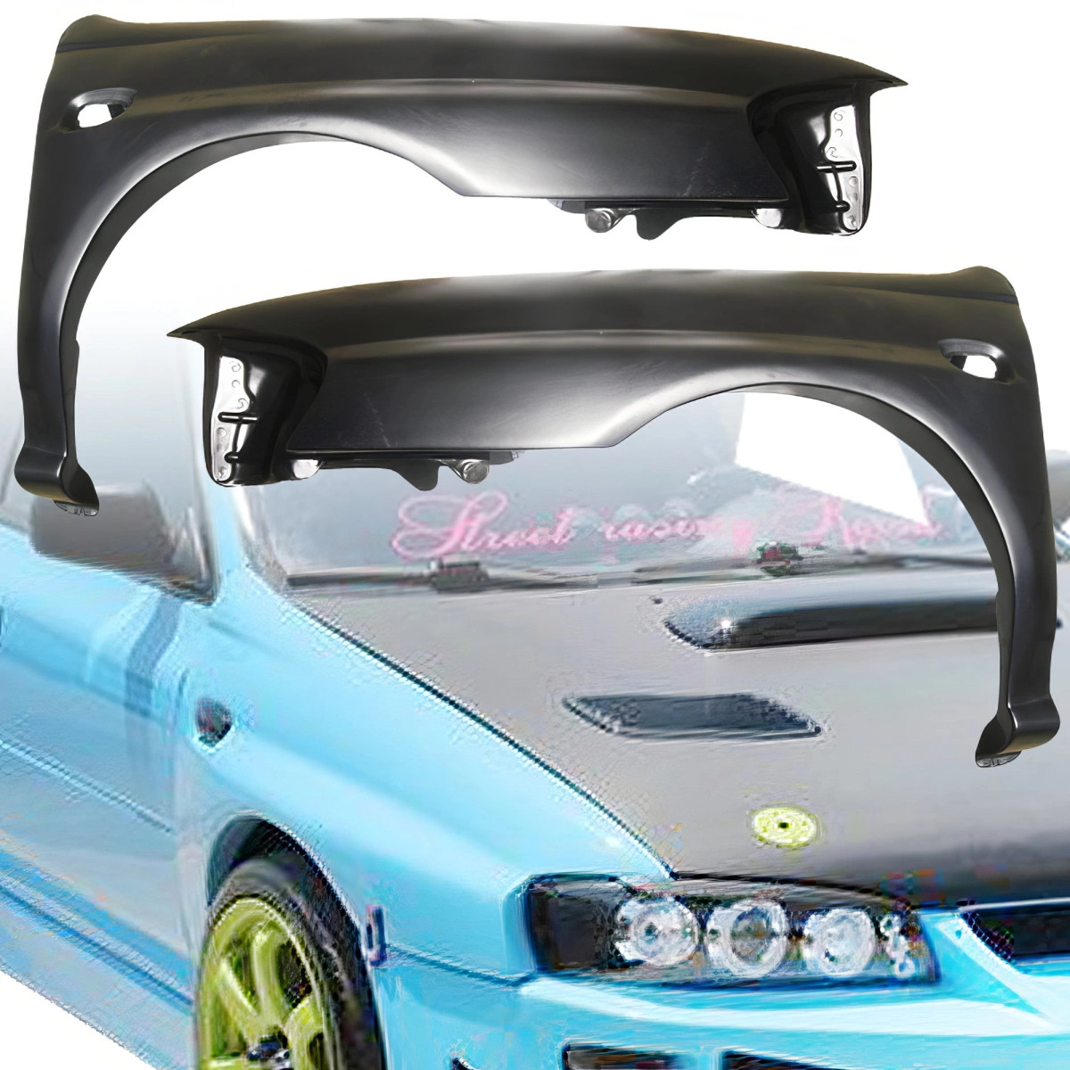 VSaero FRP WRC Wide Body Fenders (front) (GC8) 2/4dr for Impreza Subaru 93-01 v