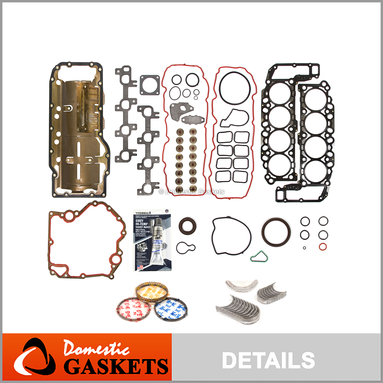 Engine Re-Ring Kit Fits 99-03 Dodge Dakota Durango Jeep 4.7 Engine Re-Ring Kit Fits 99-03 Dodge Dakota Durango Jeep 4.7