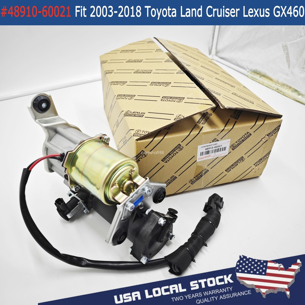 OEM Air Suspension Compressor 48910-60021 For 03-18 Toyota Land Cruiser Lexus