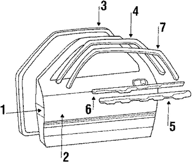 Genuine Mazda Belt Weather-Strip FB01-59-831E