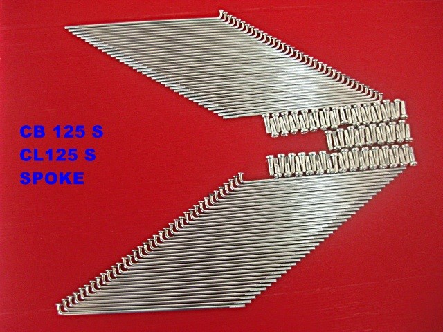 Fit HONDA CB125S CL125S  Rear Wheel CHROME SPOKE 36 Pcs. 17