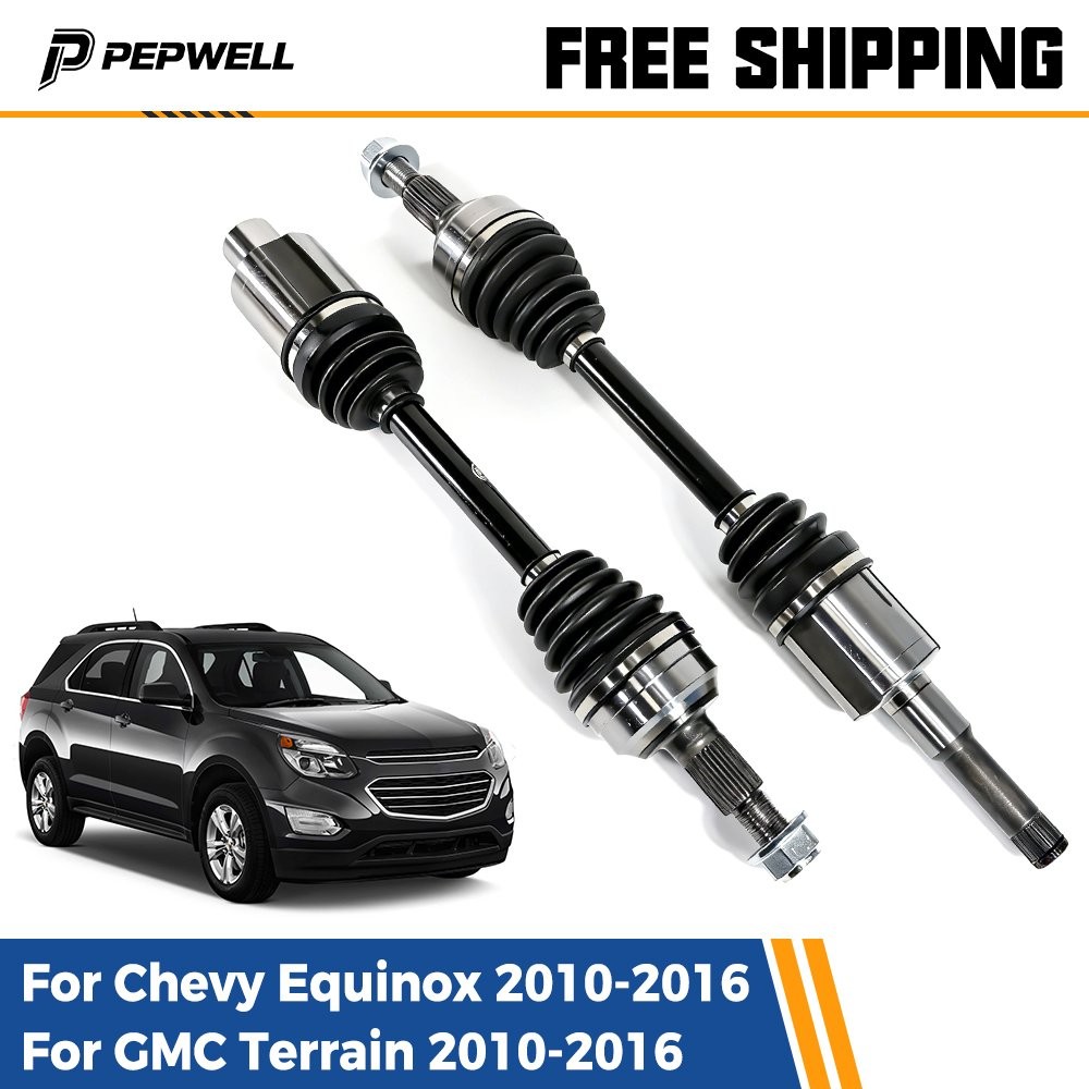Pair CV Axle Shaft Front Left Right Set For Chevy Equinox 2010-2016 GMC Terrain