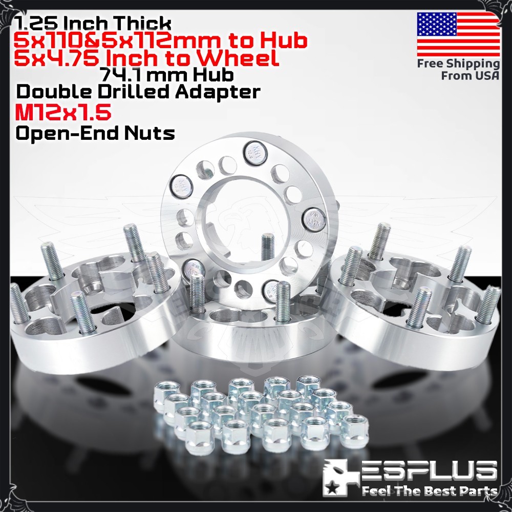 4x 5x110 & 5x112 to Hub 5x4.75