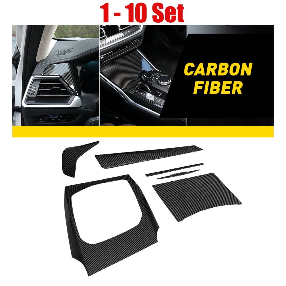 5-50X Carbon Fiber Decor Trim Center Dashboard Console Fit BMW 4 Series G22 G26