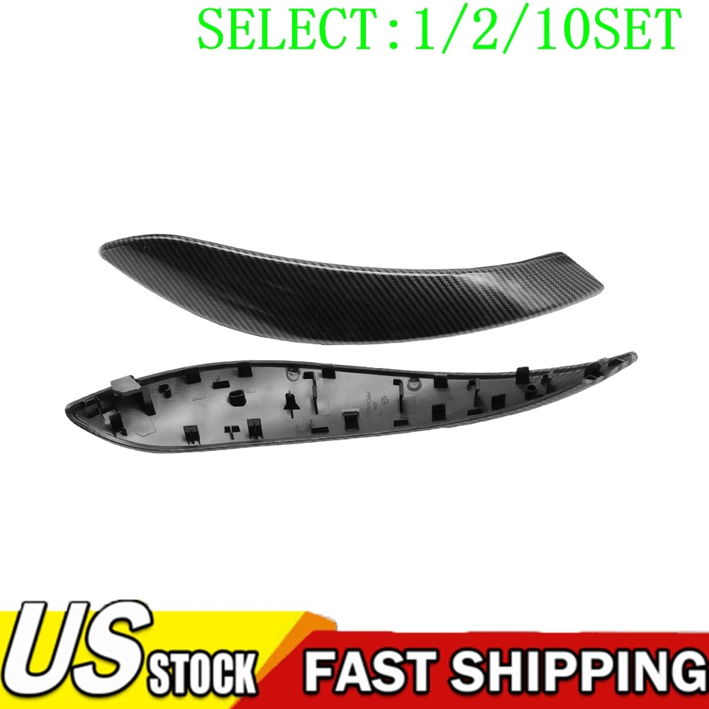 Carbon Fiber For BMW 3 Series F30 Car Inner Door Handle Sleeve Cover Trim 1~10X
