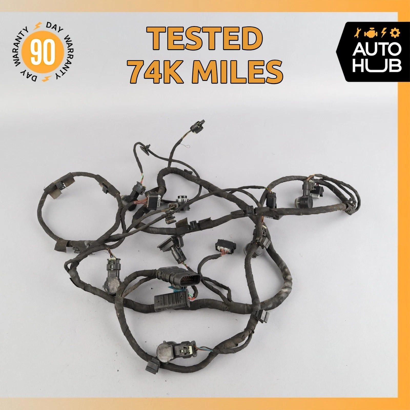 15-17 Mercedes W217 S550 S63 Coupe Front Bumper Parking Wire Harness PDC OEM 74k