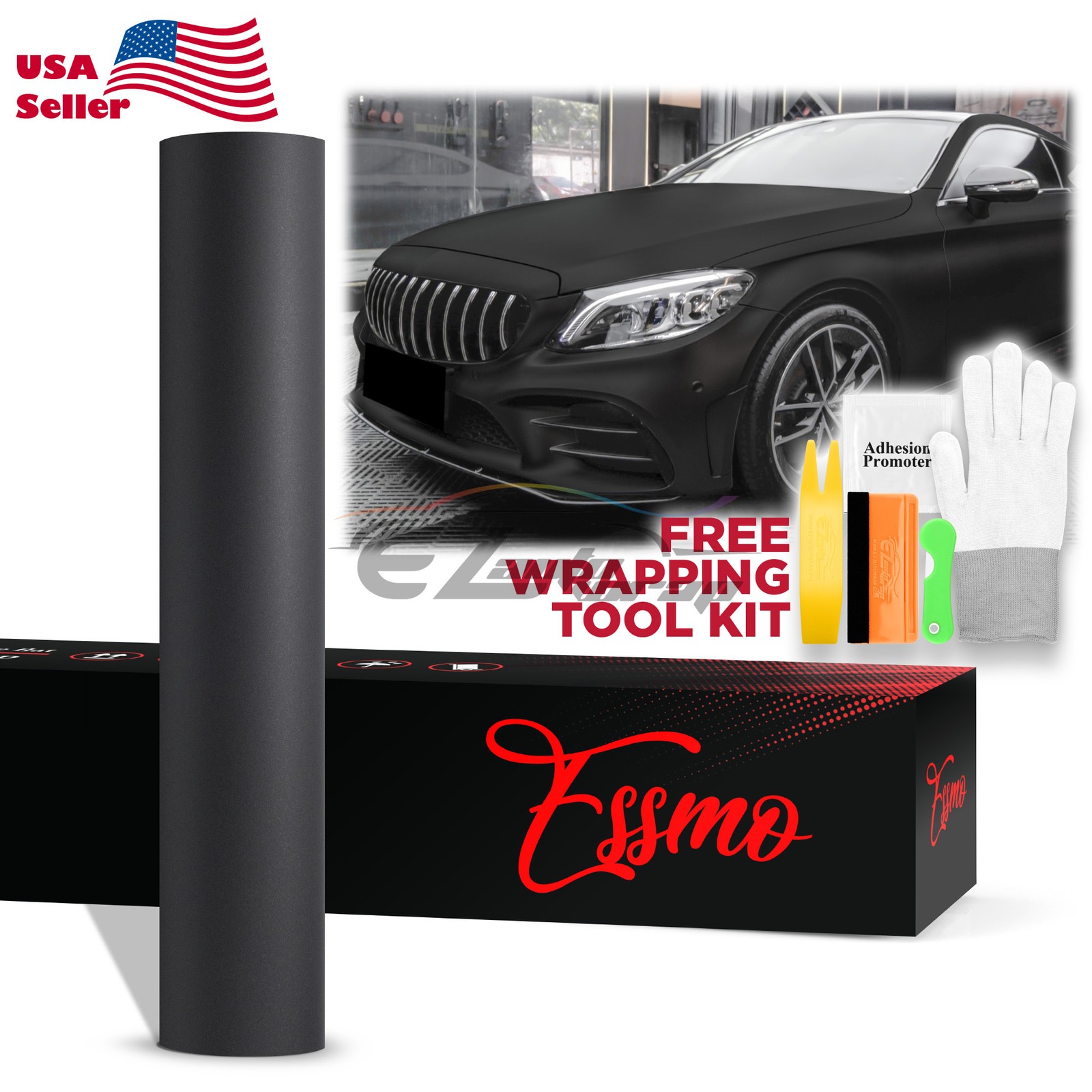 Wholesale Price Promo Premium PET Vinyl Wrap Film Car Sticker Full Roll 5ftx60ft