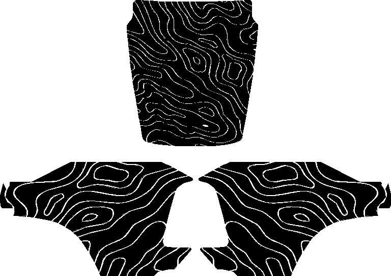 HOOD New Graphic Compatible with Ram Rebel Topographic Hood Truck Vinyl Decal HOOD New Graphic Compatible with Ram Rebel Topographic Hood Truck Vinyl Decal