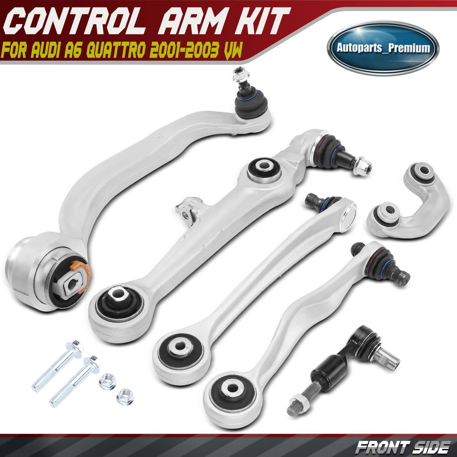 6x Front Control Arm Sway Bar Link Tie Rod End for Audi A6 Quattro 2001-2003 VW