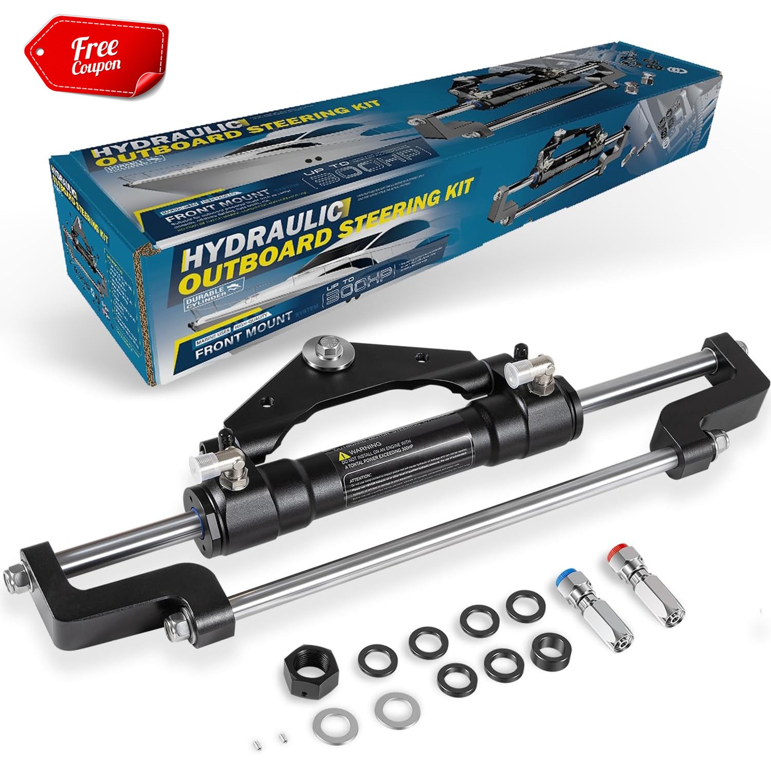 HC5345-3 For SeaStar Hydraulic Steering Cylinder Ram Marine Boat Outboard 300HP HC5345-3 For SeaStar Hydraulic Steering Cylinder Ram Marine Boat Outboard 300HP