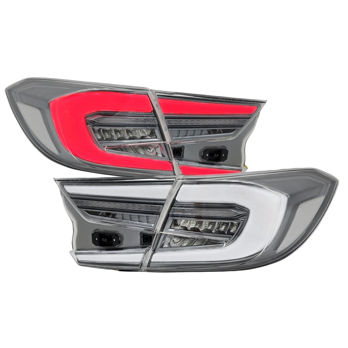 OEM+ Clear LED Tail Lights Kit For 2018-2022 Honda Accord Sedan w/ Dynamic LH+RH