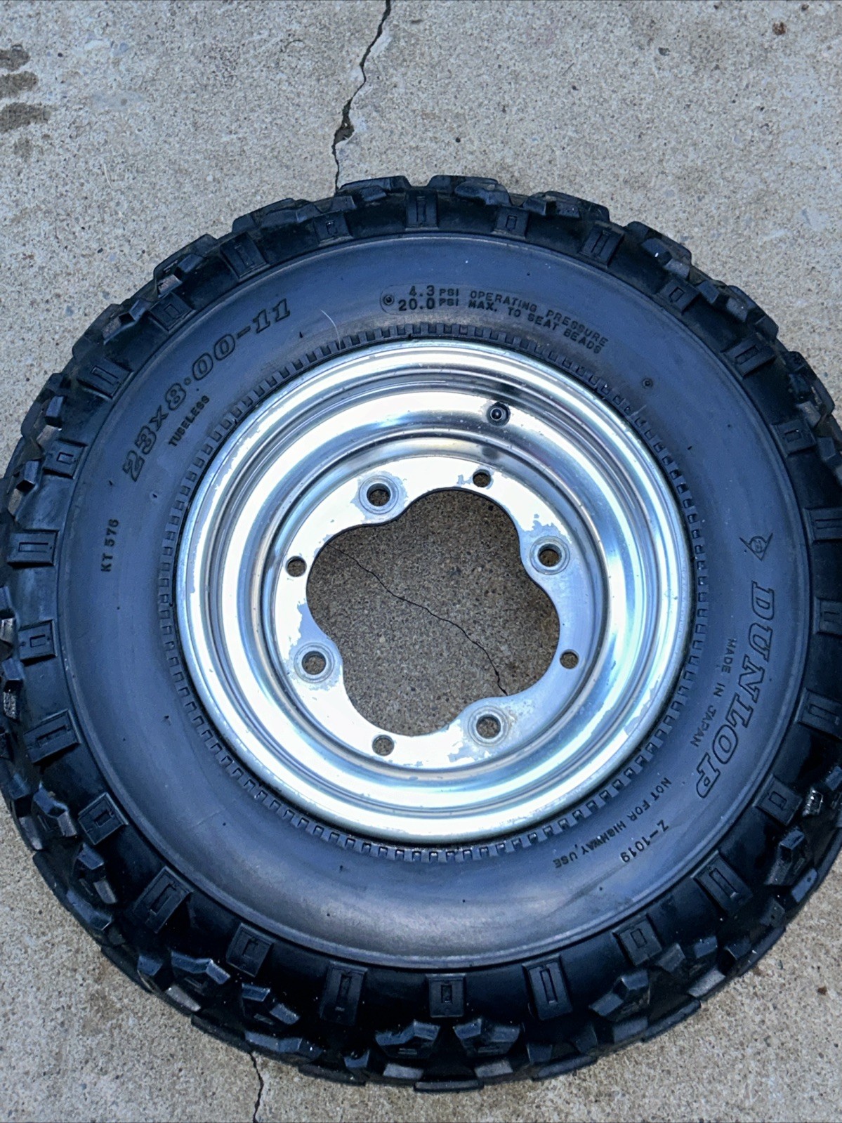 👀 NICE 1985 Honda ATC250R Dunlop KT576 Front Tire HONDALINE OEM Atc 250r
