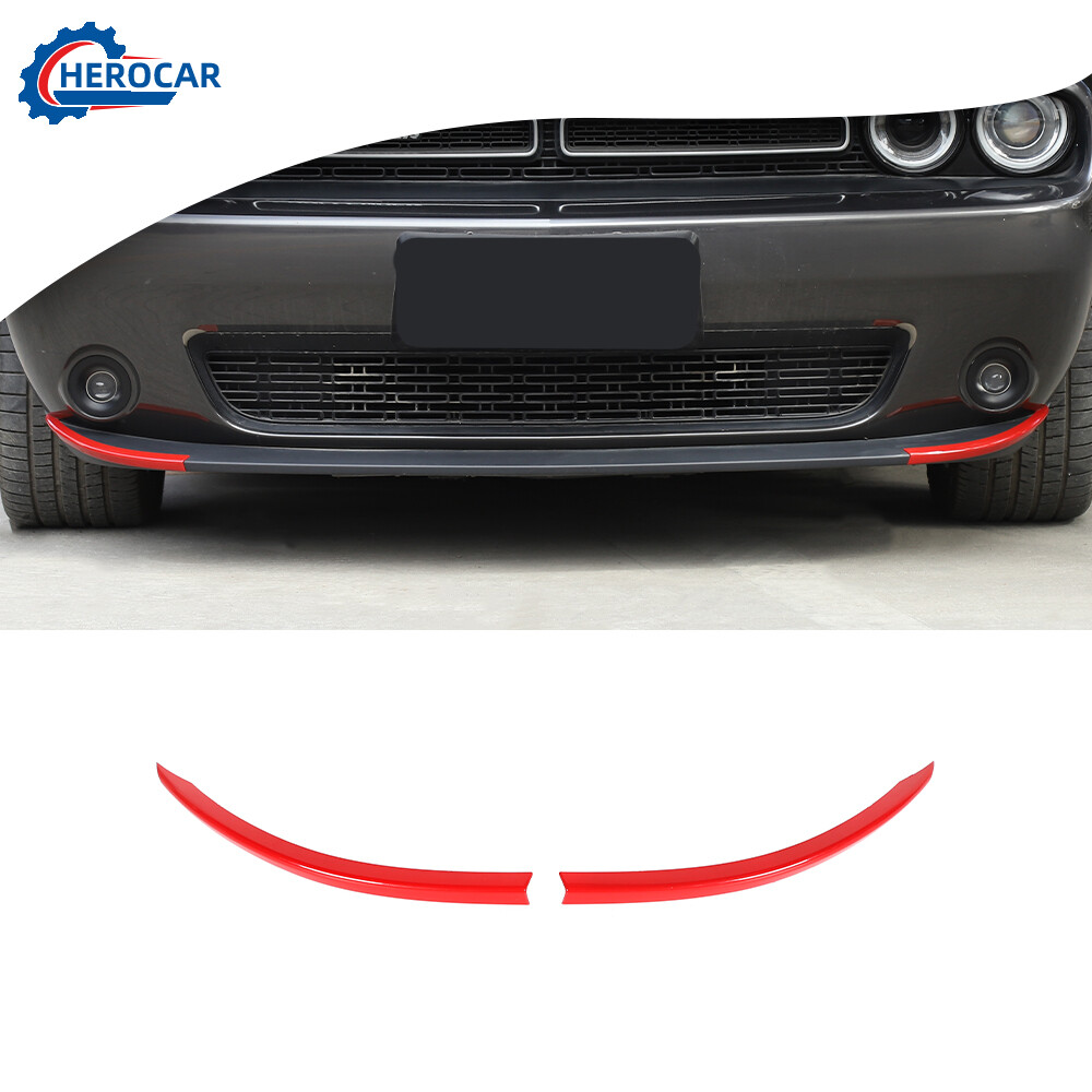 For Dodge Challenger RT Scat Pack 15-2023 Front Bumper Lip Splitter Guard Cover For Dodge Challenger RT Scat Pack 15-2023 Front Bumper Lip Splitter Guard Cover