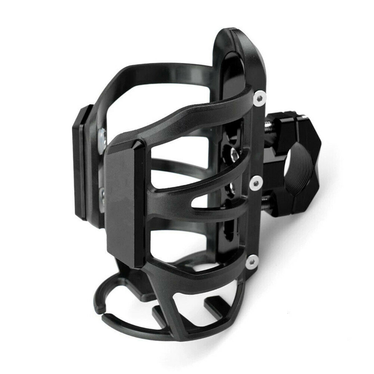 Motorcycle CNC Drink Cup Stand Water Cup Holder Crash Bar Mount For 20mm-30mm