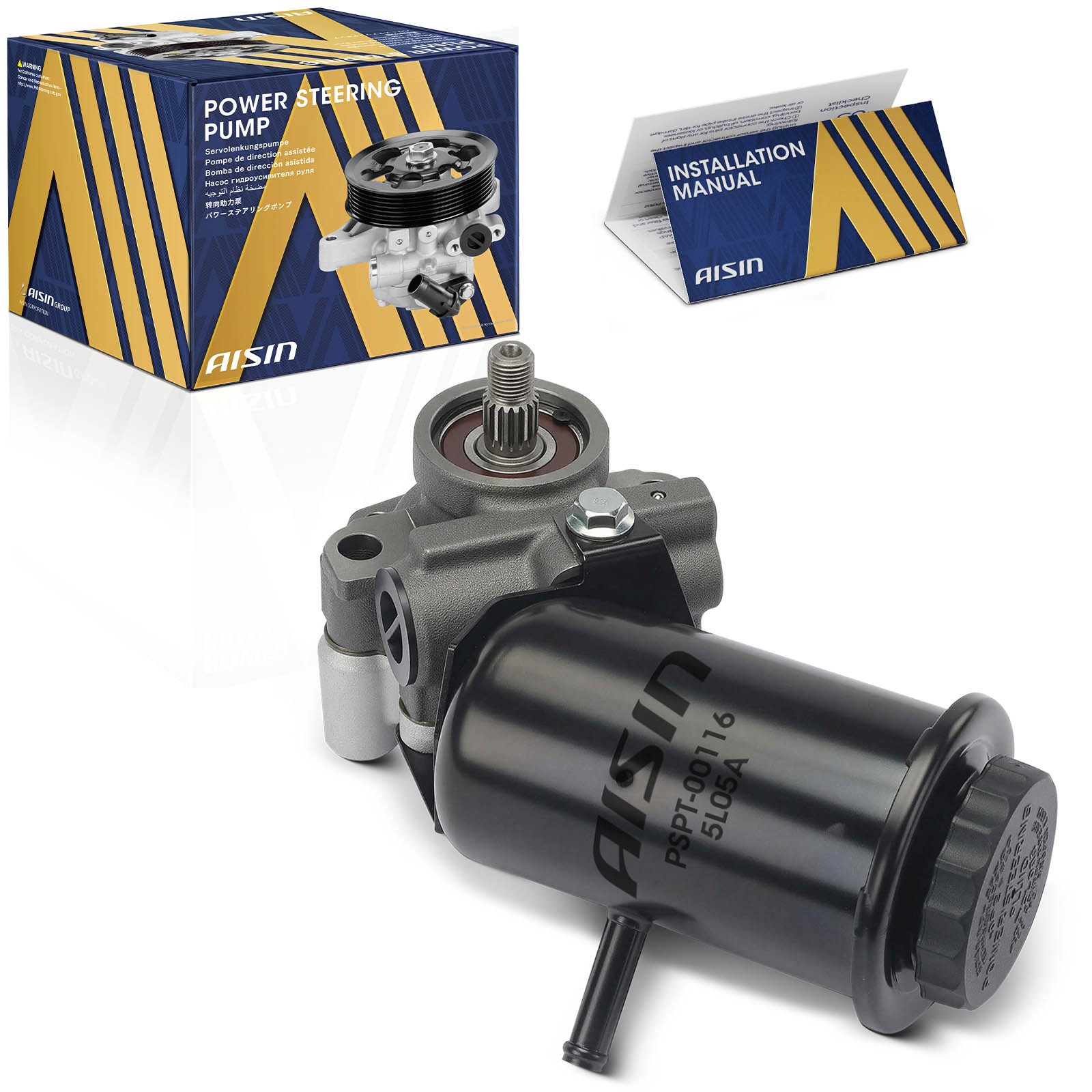 AISIN Power Steering Pump with Reservoir for Lexus GS300 1998-2005 L6 3.0L Sedan