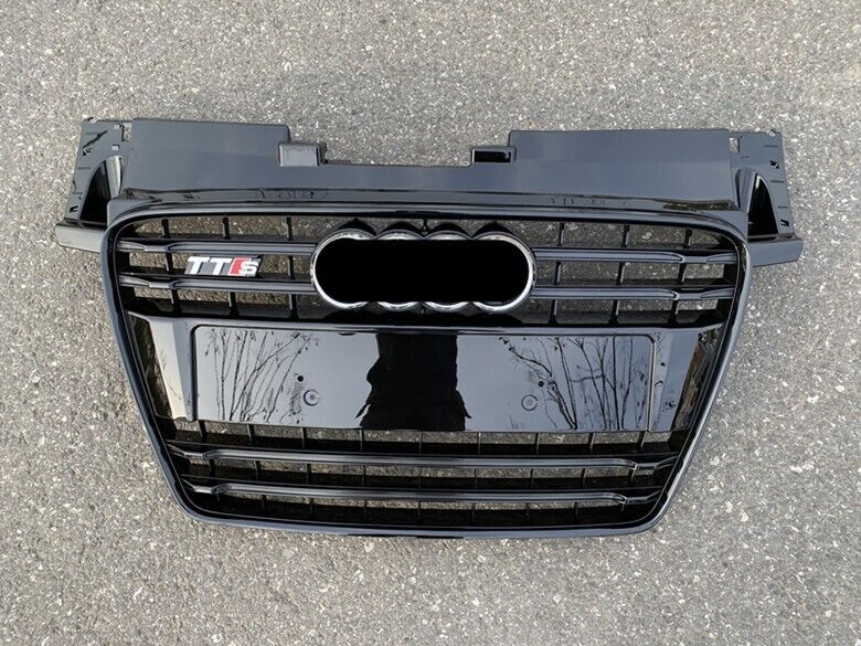 BLACK Front Bumper Mesh Grille For Audi TT TTS 2008-2014 Update to TTS