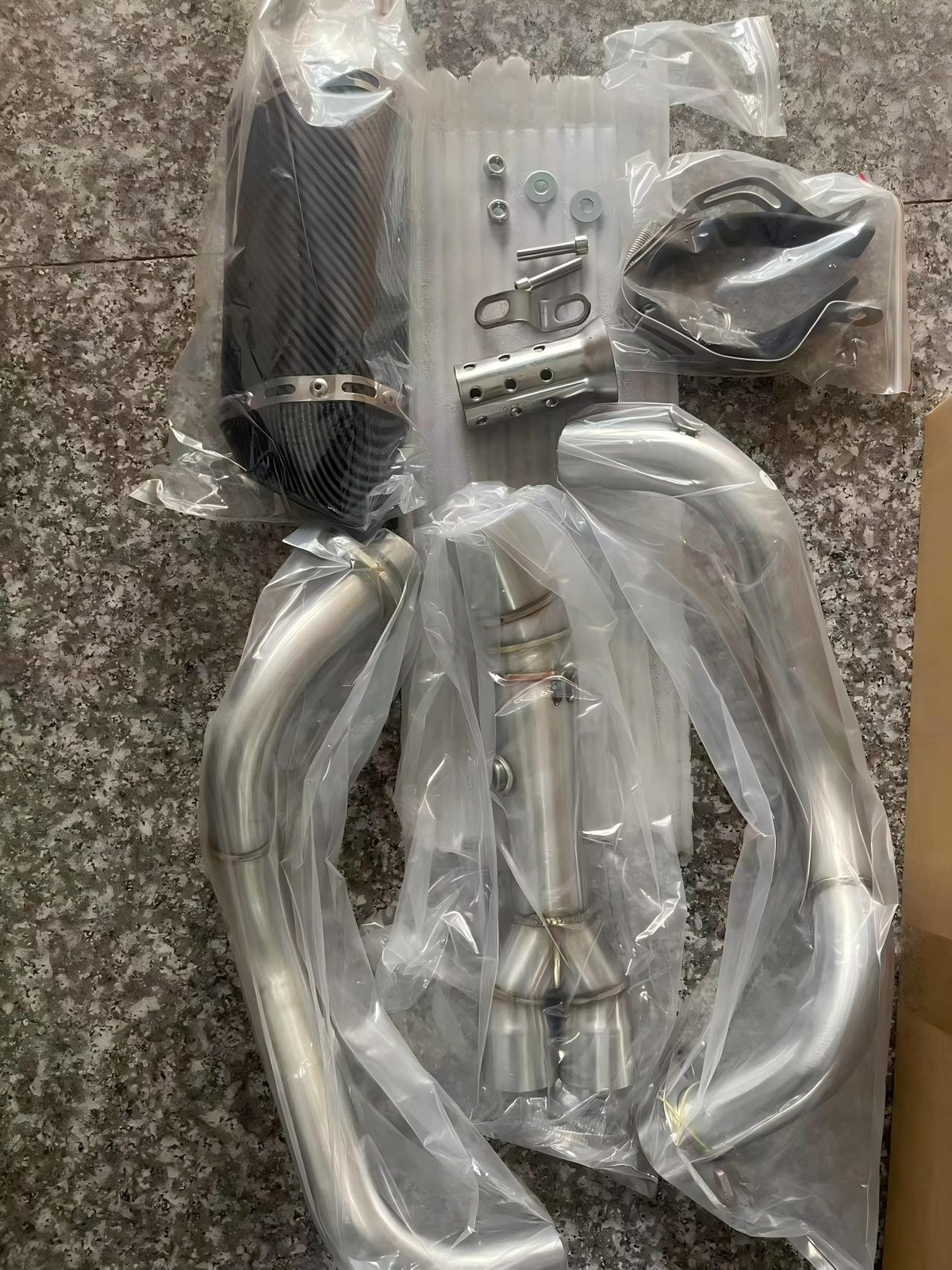 For Yamaha MT07 R7 FZ07 XSR700 2014-2020 Full Exhaust System Front Pipe Muffler