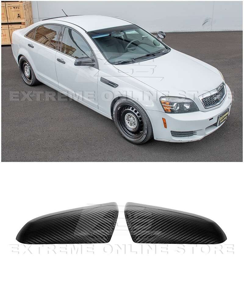 For 14-17 Chevrolet Caprice Factory Style CARBON FIBER Side Mirror Covers Cap