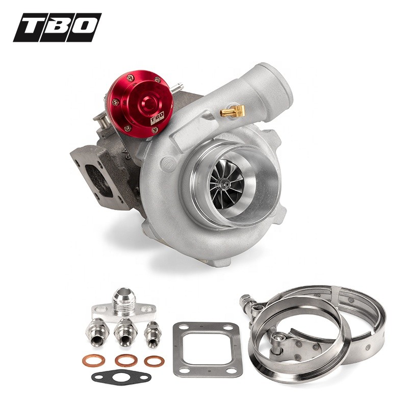 TBO GTX2563R-47 GT2563 Ball Bearing Forged Turbo T25 V-Band .64 A/R 350HP
