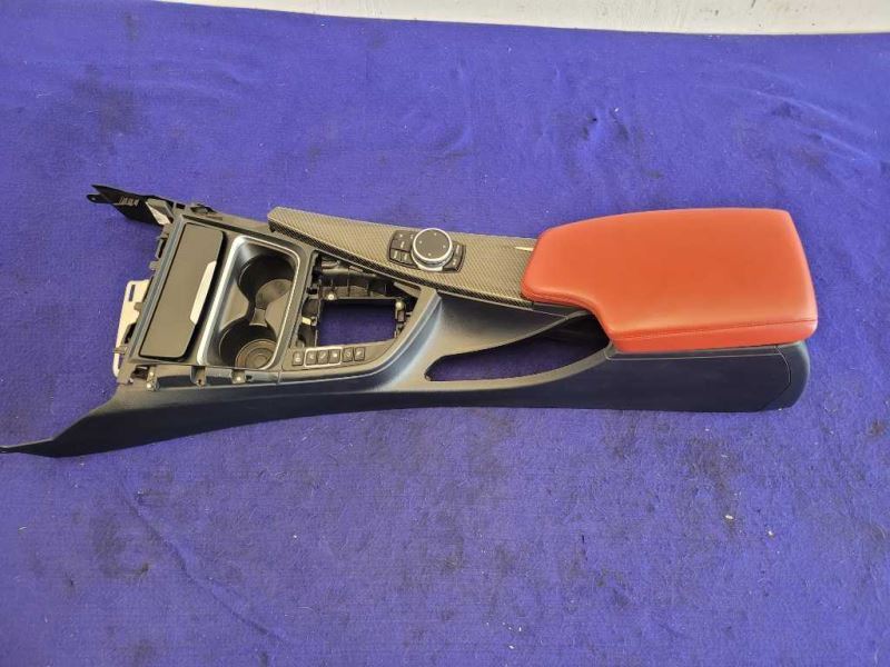 2015-2020 BMW M4 F82 F83 Center Console Front Floor iDrive Red Black Lid