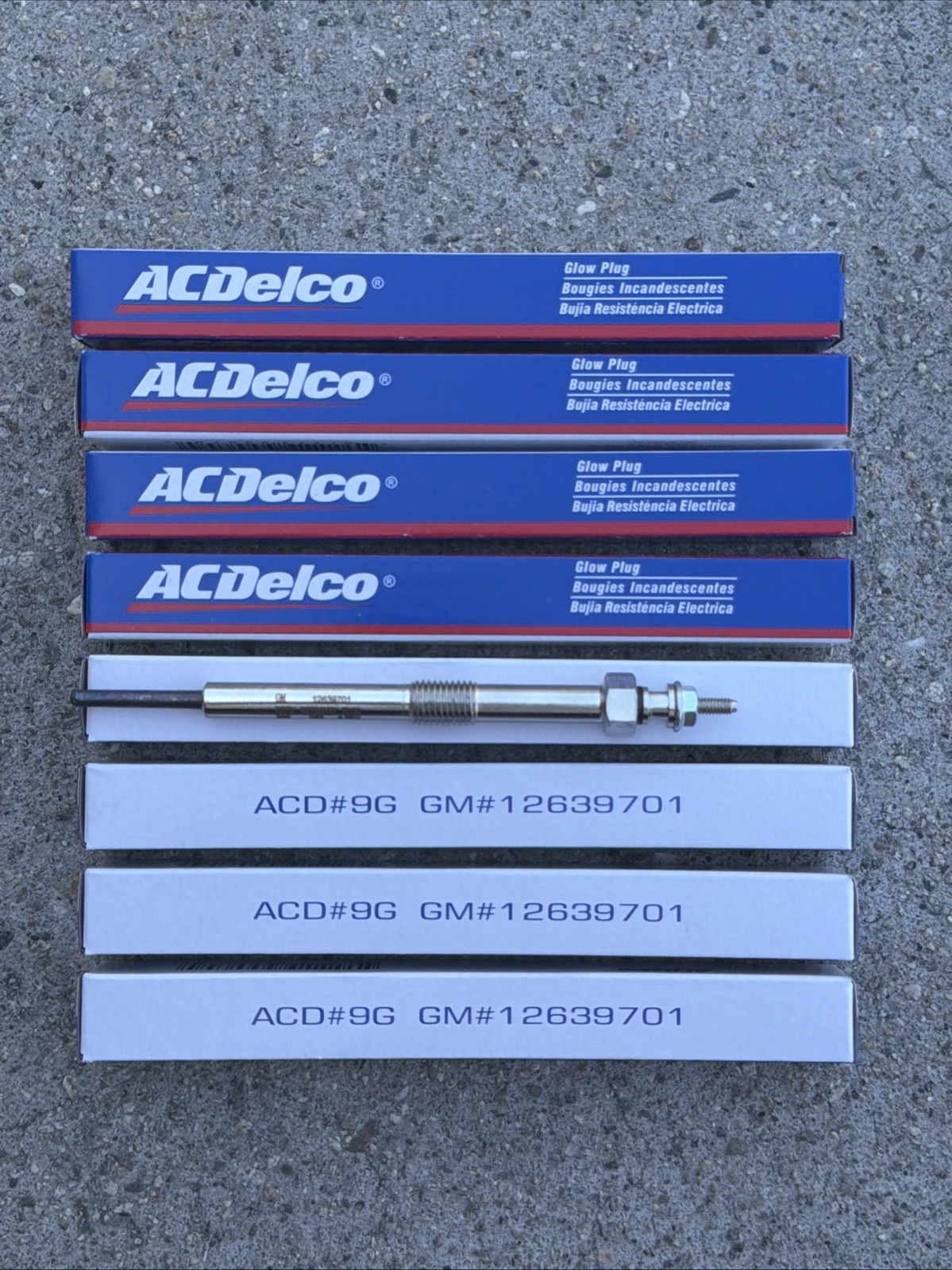 8PCS Acdelco 12639701 Glow Plug FOR LMM LML Duramax Silverado Sierra 6.6L Diesel