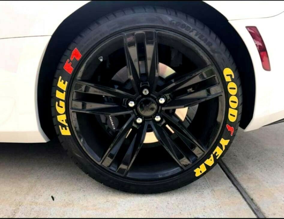 Permanent Good Year Eagle F1 Tire Lettering Stickers 1.00