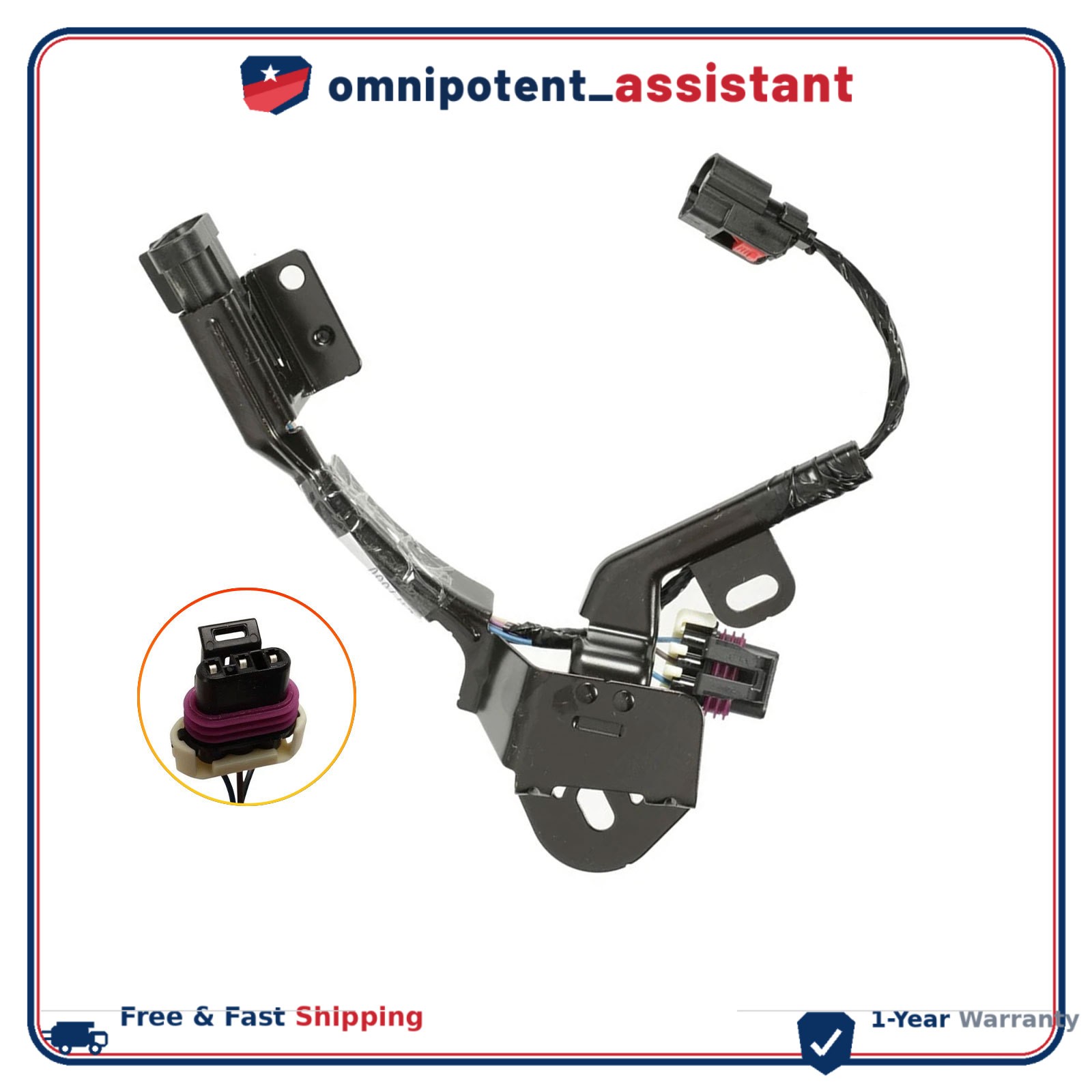 For 07-14 Chevrolet GMC Hummer Engine Camshaft Position Sensor Wire 12607409