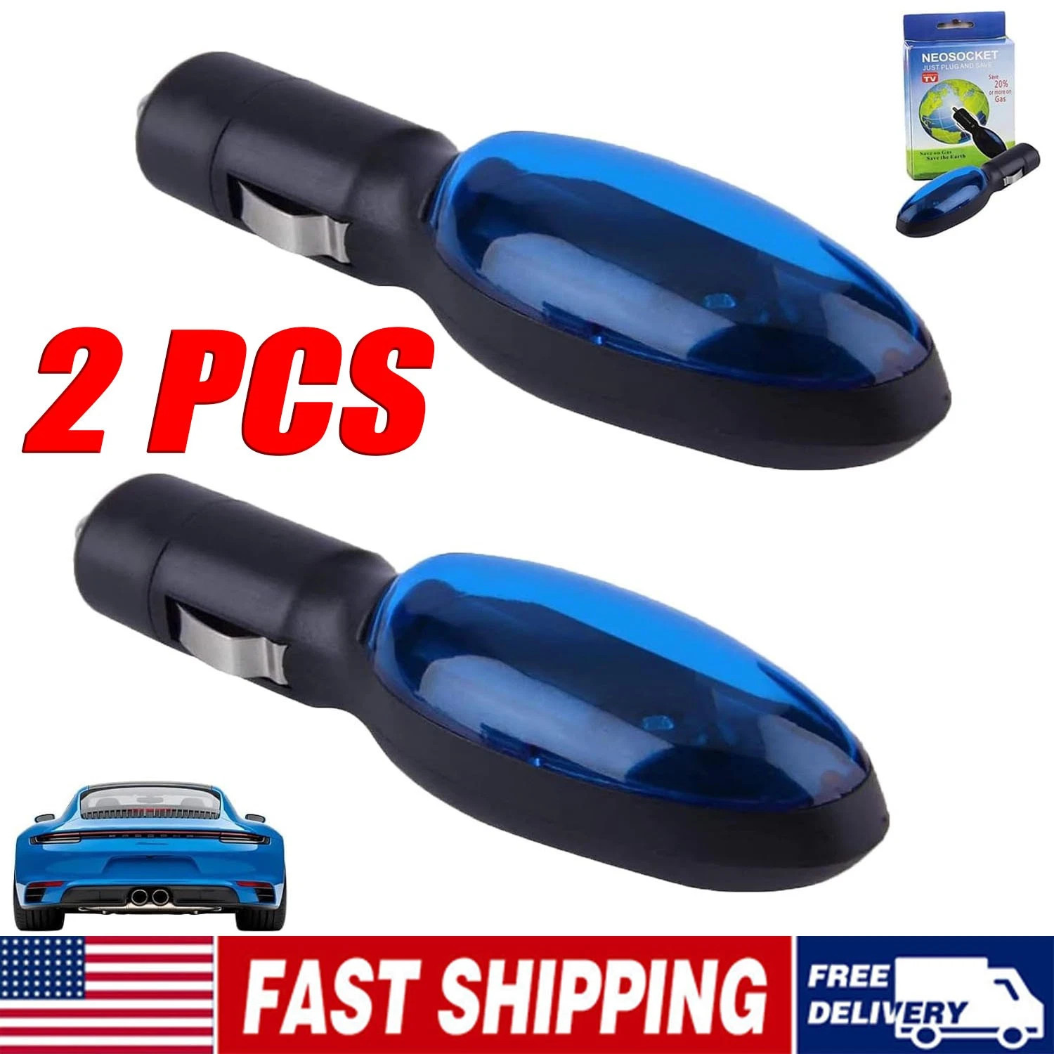 2pcs Gas Fuel Sync Farther Save More Fuel Instantly Automotive Spill Save US New