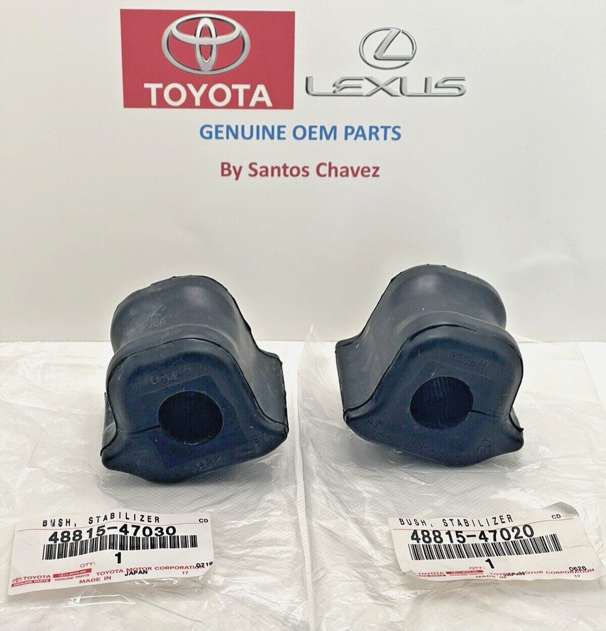 2010-15 Toyota Prius, Plug In, Front L&R Stabilizer Bar Bushing GENUINE OEM PART
