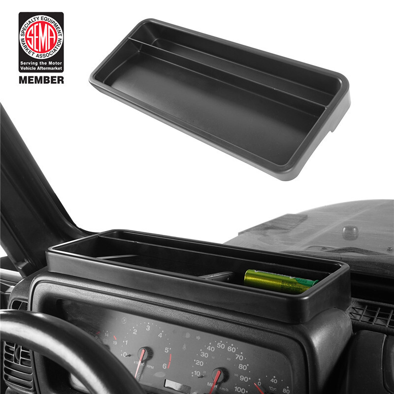  Interior Dash Tray Dashboard Storage Box Container For Jeep Wrangler TJ 97-06