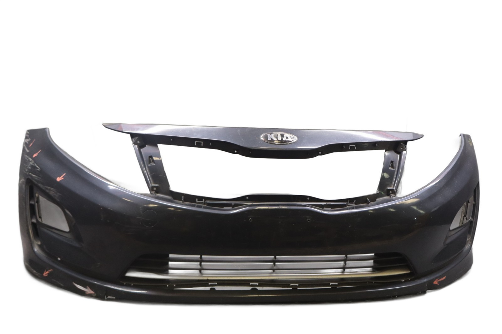 14-15 Kia Optima Hybrid Front Bumper Cover Panel Blue Oem *Damaged*