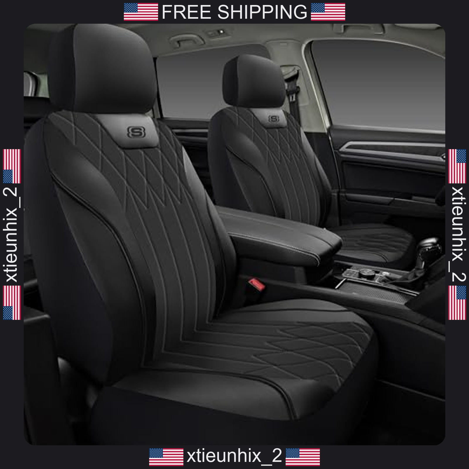 Skechers Memory Foam Car Seat Cover Universal Fit for SUVs, Sedans, Trucks