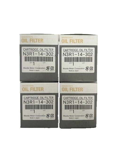 4 Pack Genuine OEM Mazda Tokyo Engine Oil Filter N3R1-14-302 Roki 4 Pack Genuine OEM Mazda Tokyo Engine Oil Filter N3R1-14-302 Roki
