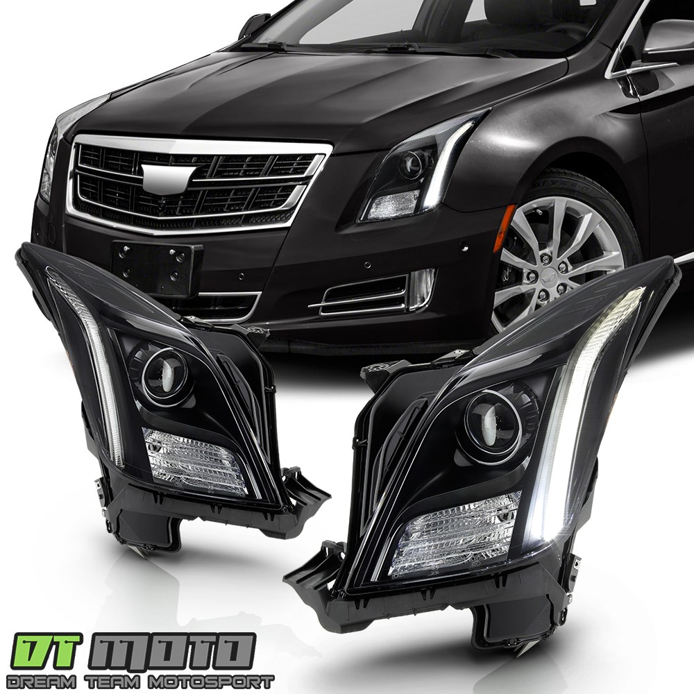 [Black Edition] 2013-2017 Cadillac XTS HID D3S w/LED DRL Projector Headlights