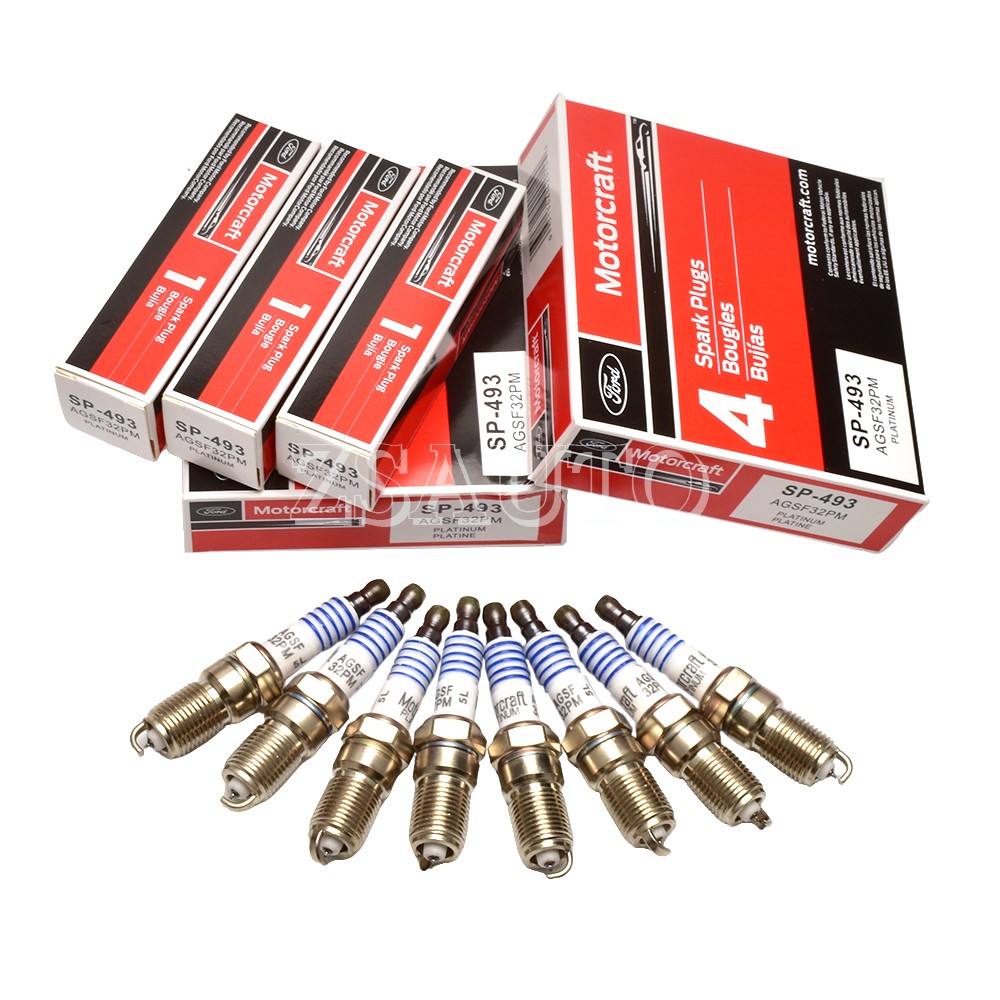 8X For Ford 4.6L 5.4L V8 Platinum SPARK PLUGS Motorcraft SP493 SP-493 AGSF32PM